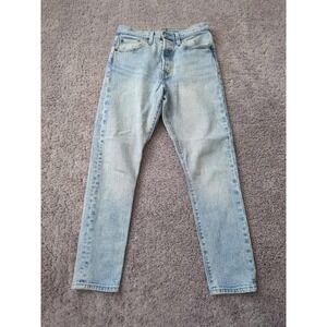 Levi's 501 Jeans Womens 27 Blue Mid Rise Skinny Button Fly Made in‎ Macau
